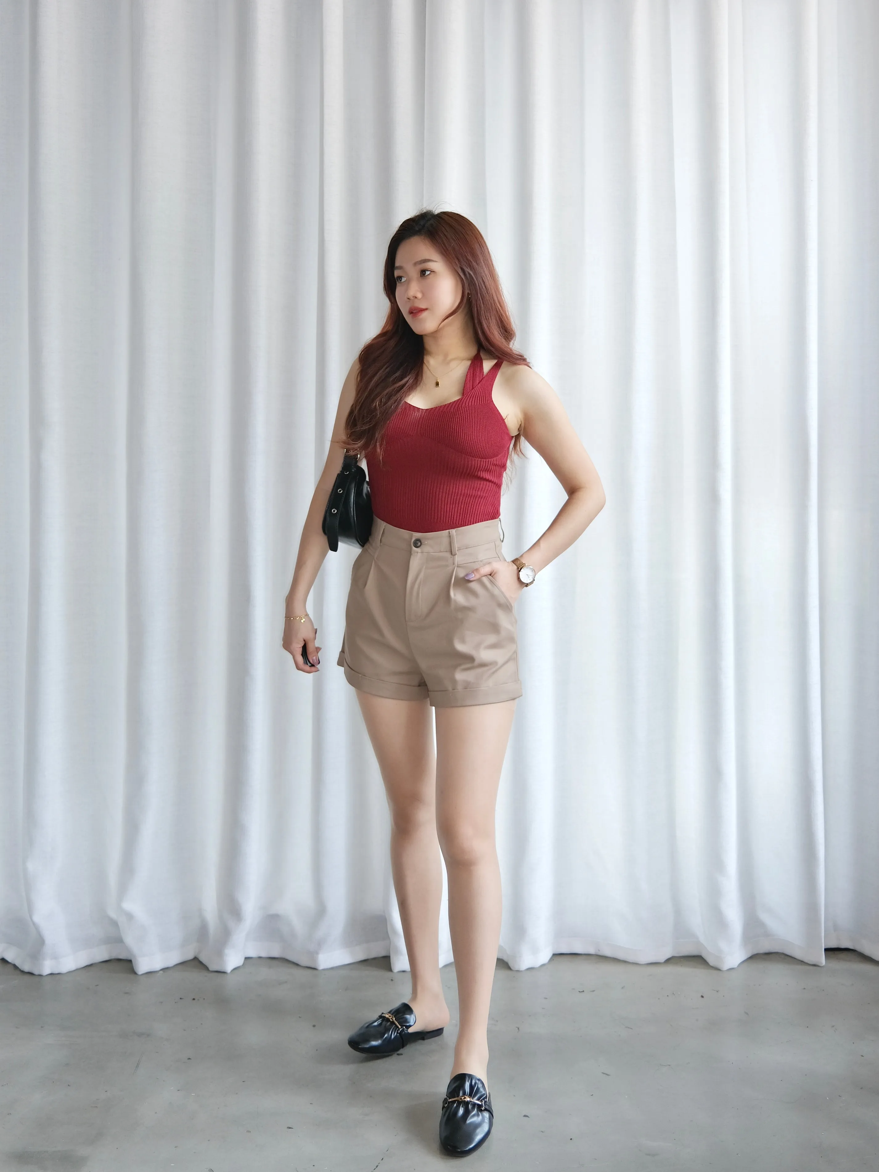 ACEWIN Basic Premium High Waist Shorts (Size S-XXL) 501774