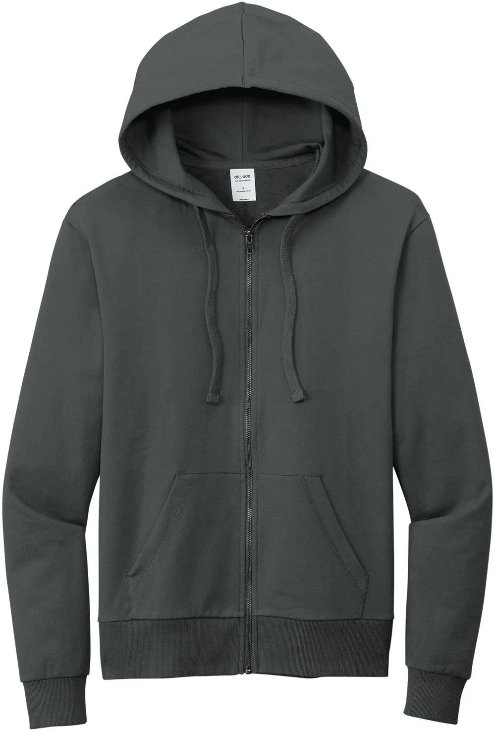 Allmade Unisex Organic French Terry Full-Zip Hoodie