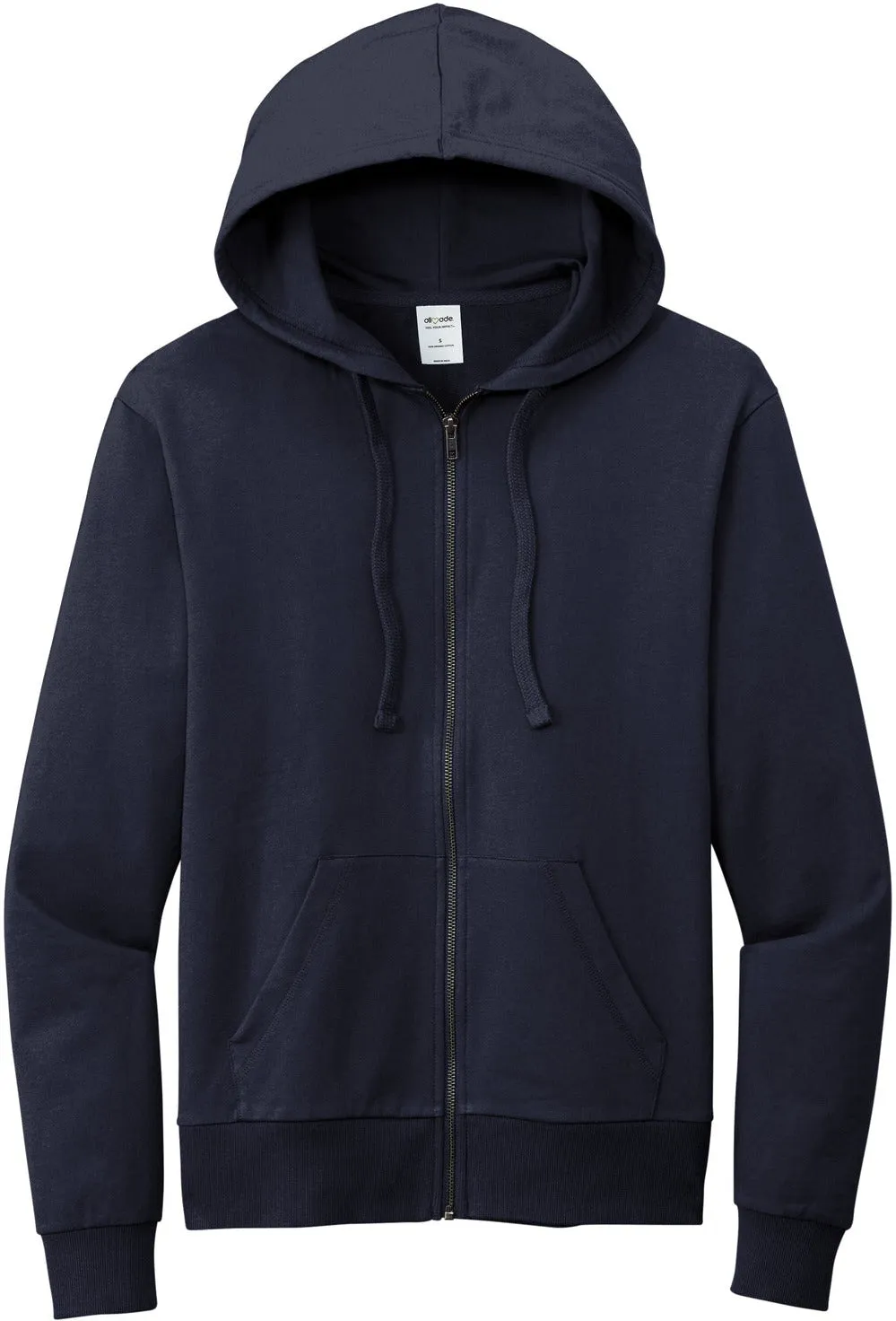 Allmade Unisex Organic French Terry Full-Zip Hoodie