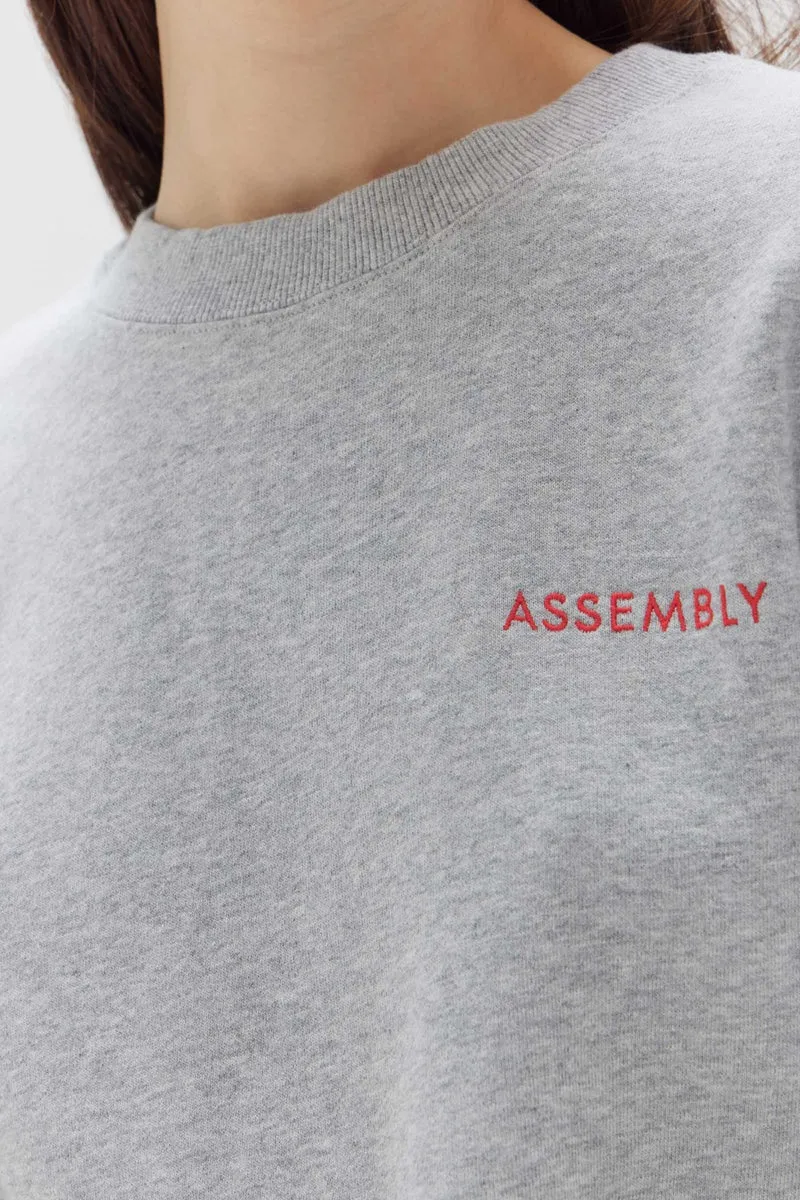 Assembly Label - Pax Logo Fleece - Grey Marle/Red