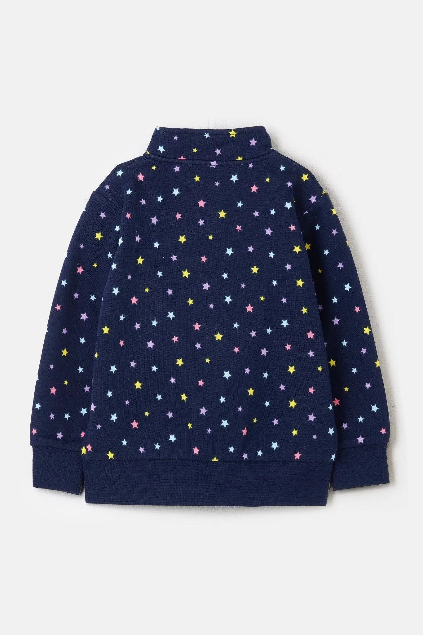 Ava Full Zip Top - Navy Star Print