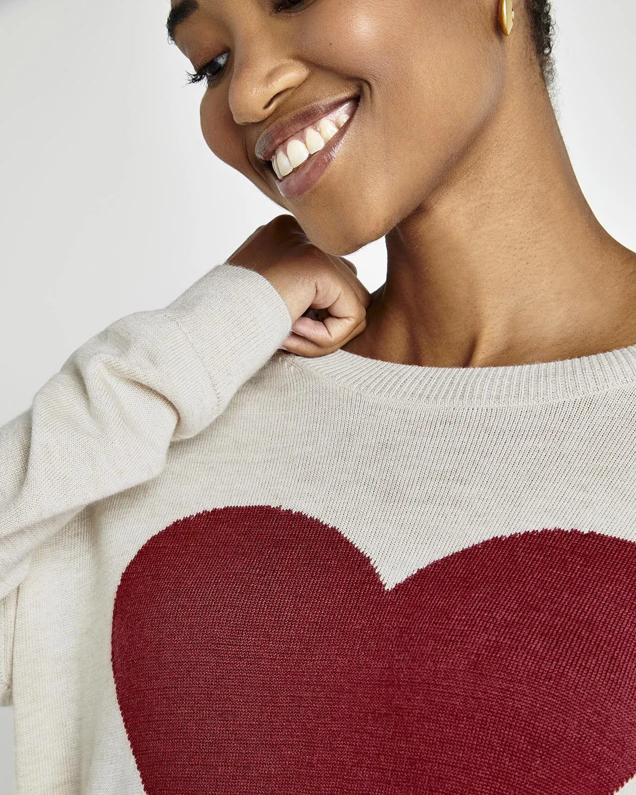 Avery Heart Sweater