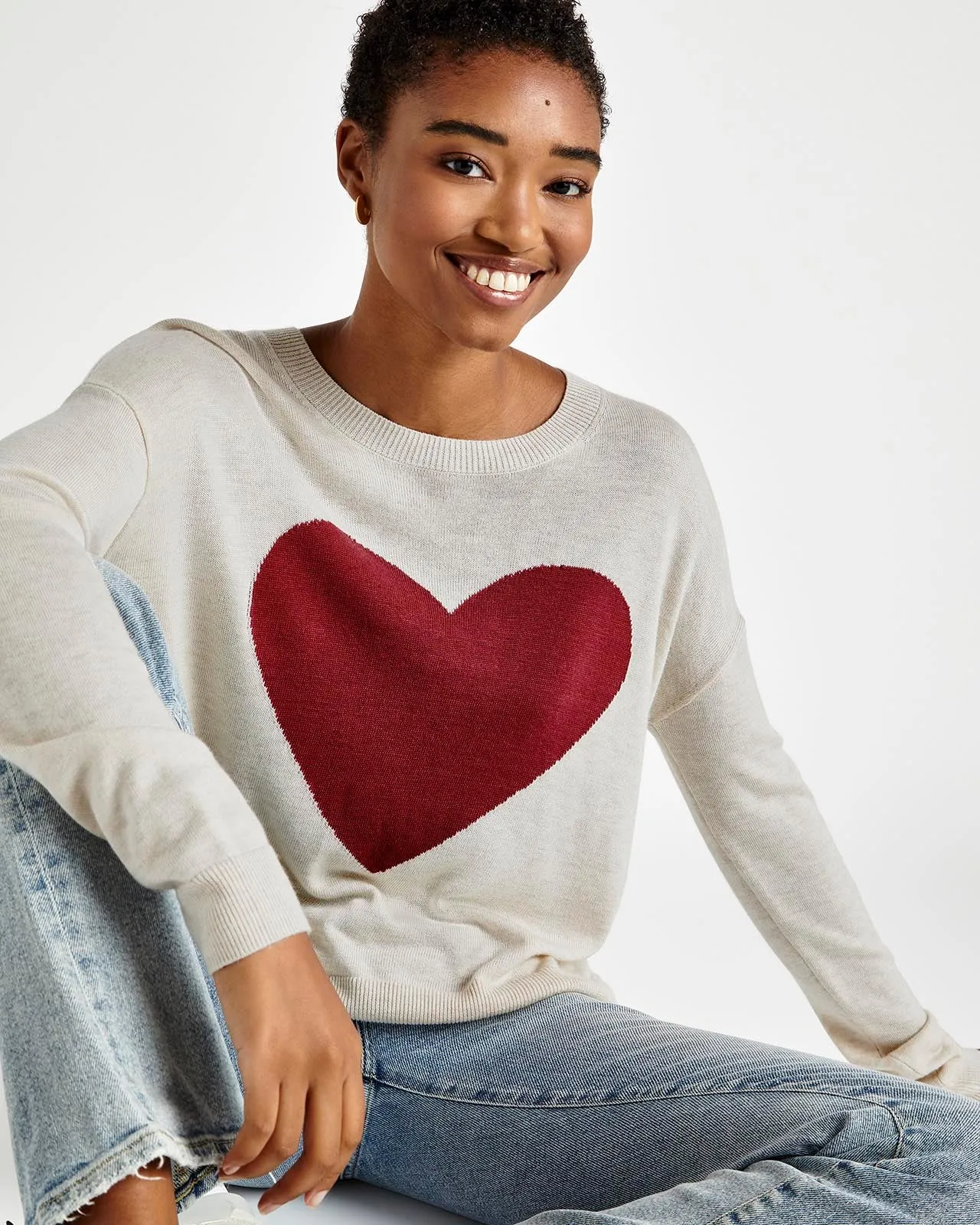 Avery Heart Sweater