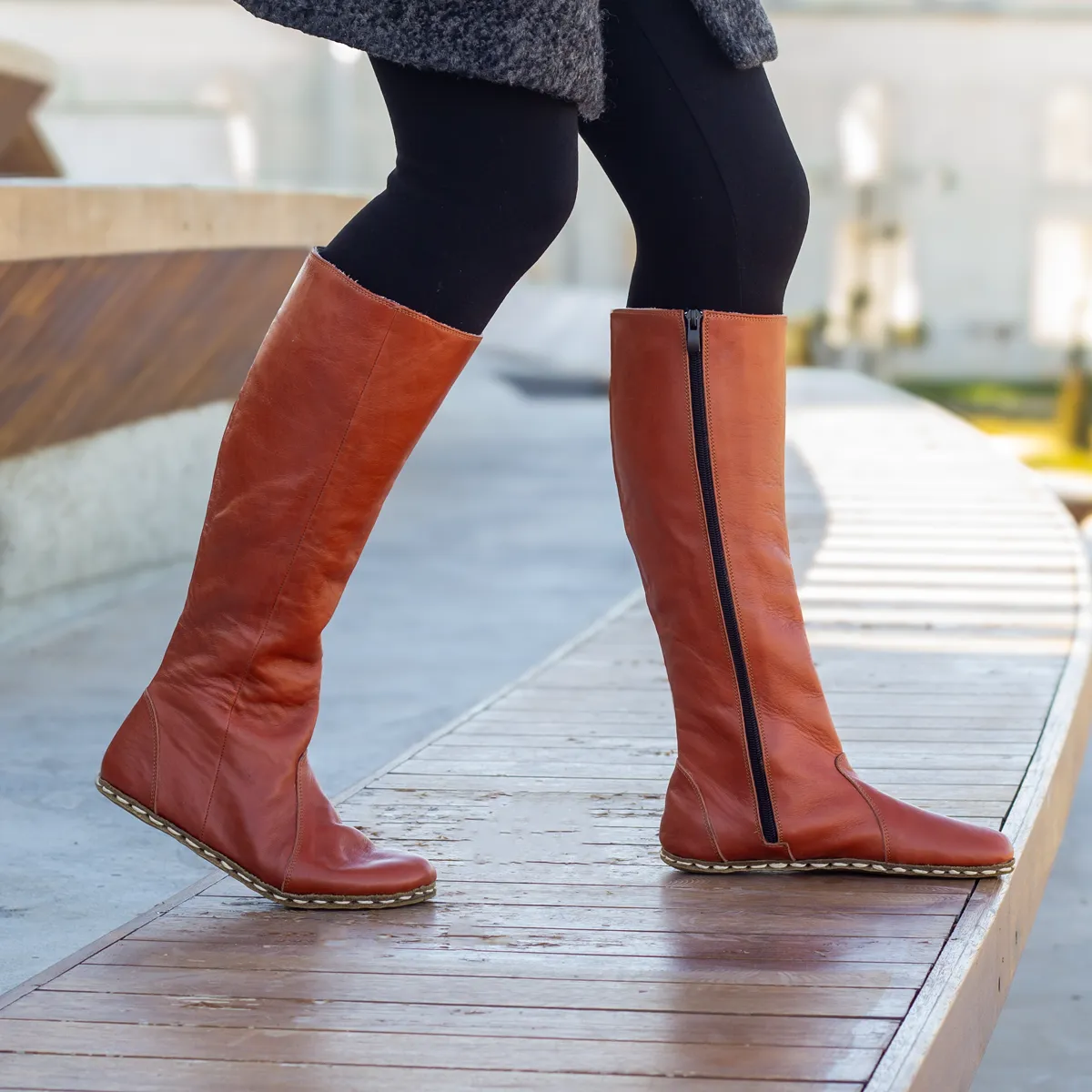 Barefoot Long Boots Brown for Women