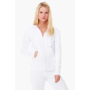 Bella   Canvas Women's White Stretch French Terry Lounge Jacket