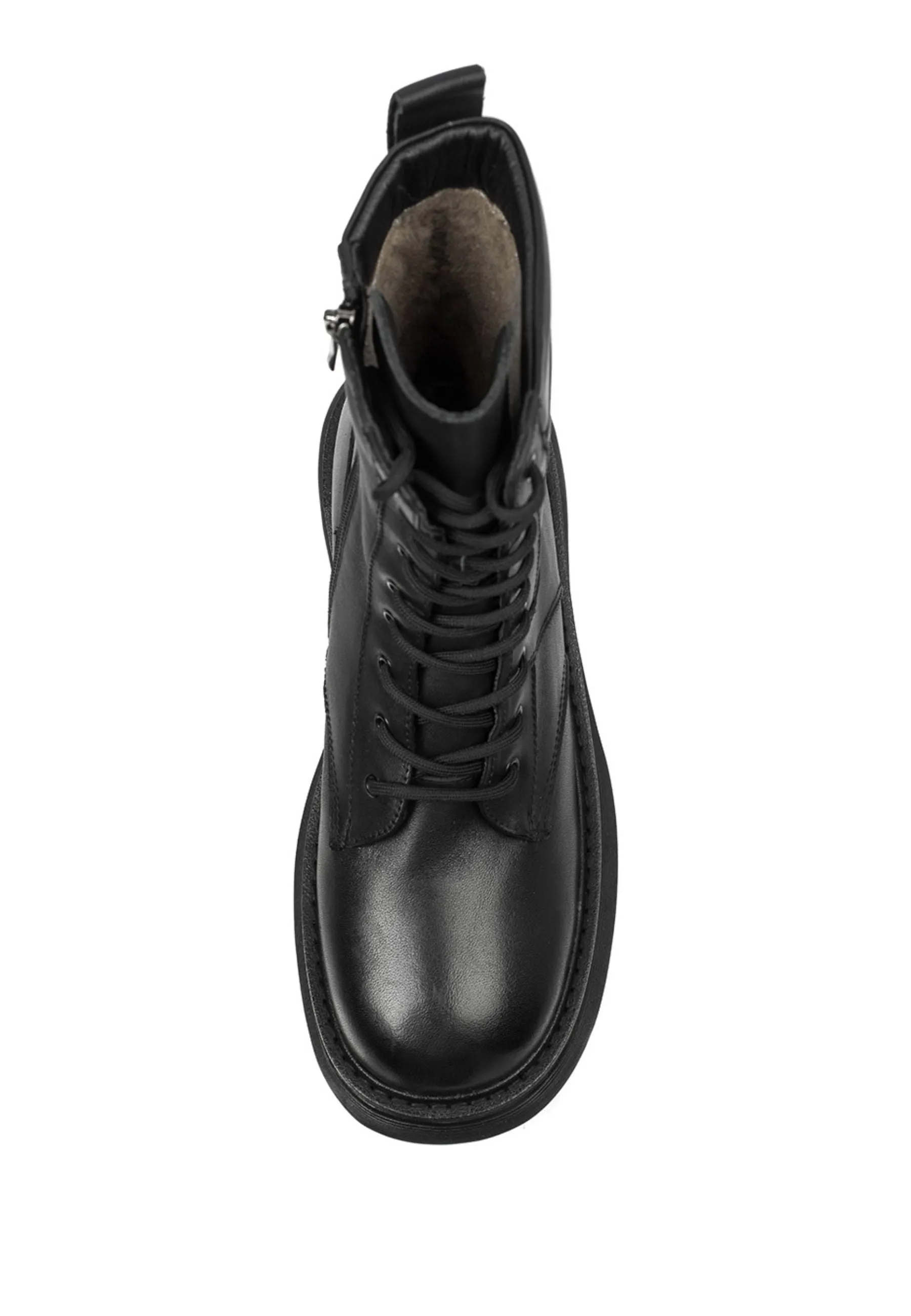 Black Lace-Up Platform Boots - Stylish & Comfortable Women’s Footwear