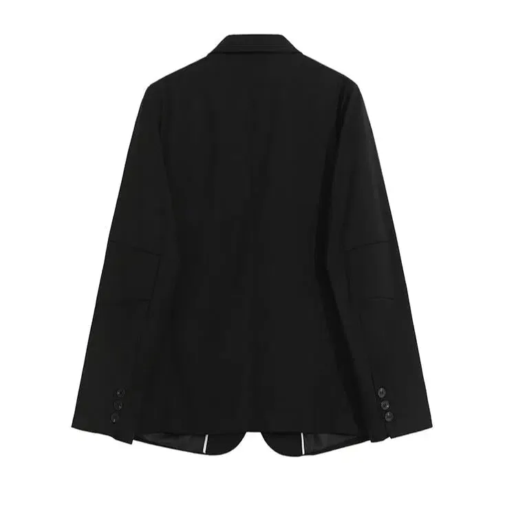 Black Relaxed Fit Blazer