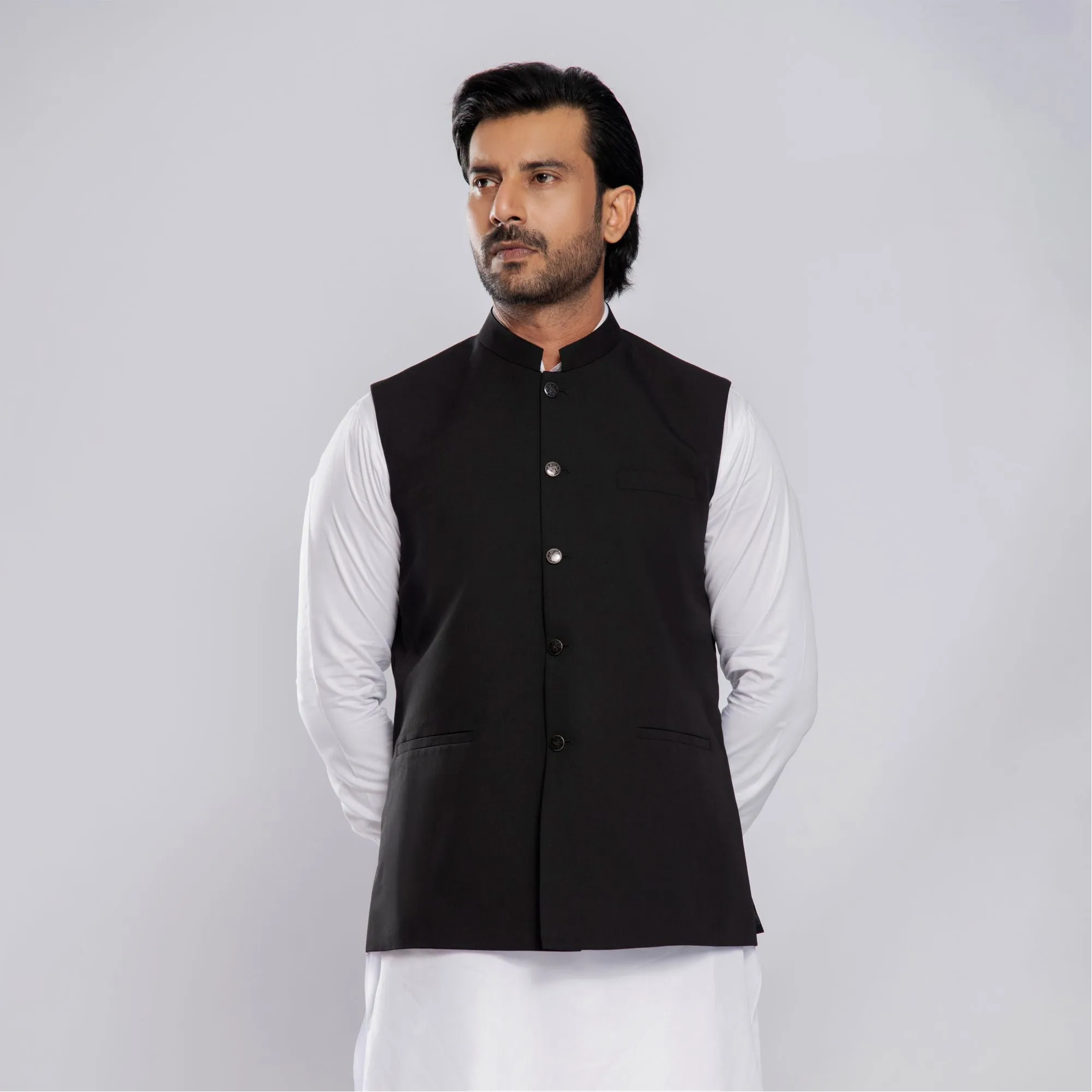 Black Tropical Blend Waistcoat – Kaptan