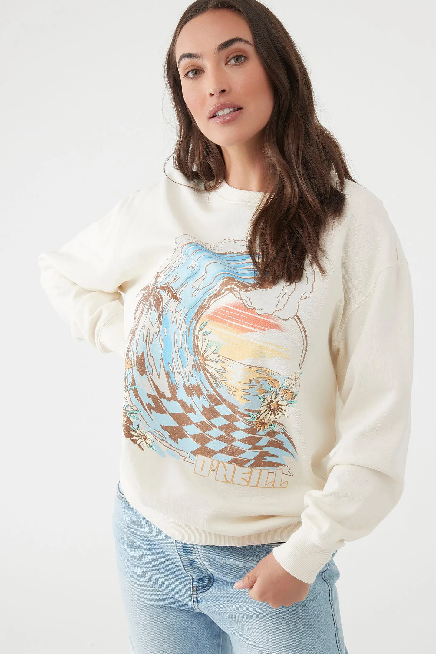 CHOICE CREWNECK OVERSIZED-FIT FLEECE PULLOVER