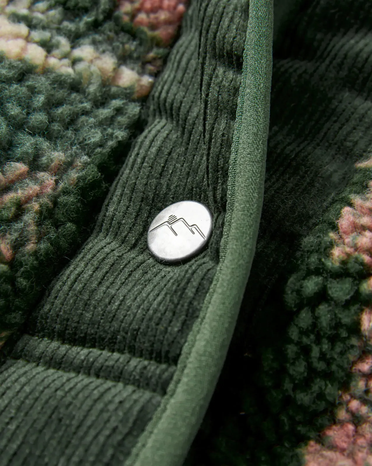 Clover 2.0 Fleece Jacket in Abstract Mountain Fir Tree