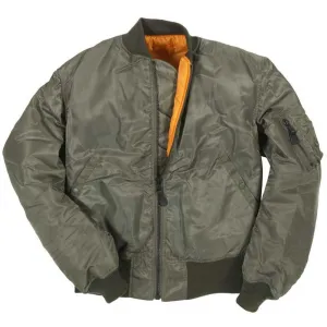 Cockpit USA Mens MA-1 Nylon Satin Flight Jacket SIZE XLARGE Final Sale - Ships Same Day