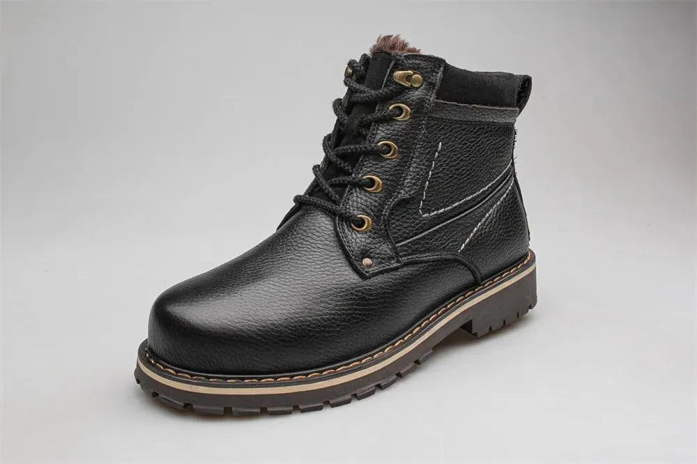 Comfortable Leather Men's Casual Shoes: P8988 Boots