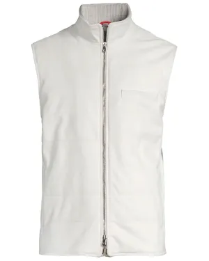 Cream Cashmere Puffer Vest