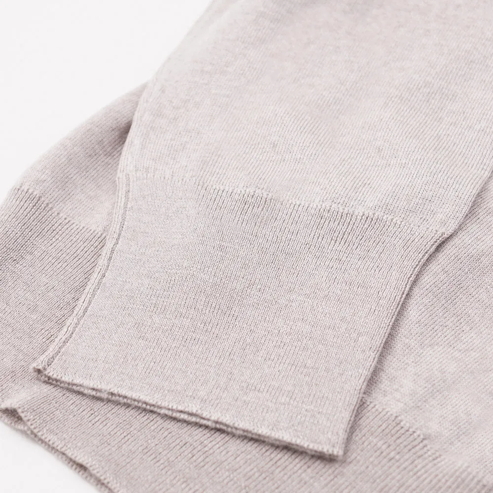 Cruciani Beige Wool-Silk-Cashmere Sweater