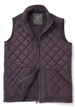 Fleece Lined Quilted Gilet - Purple