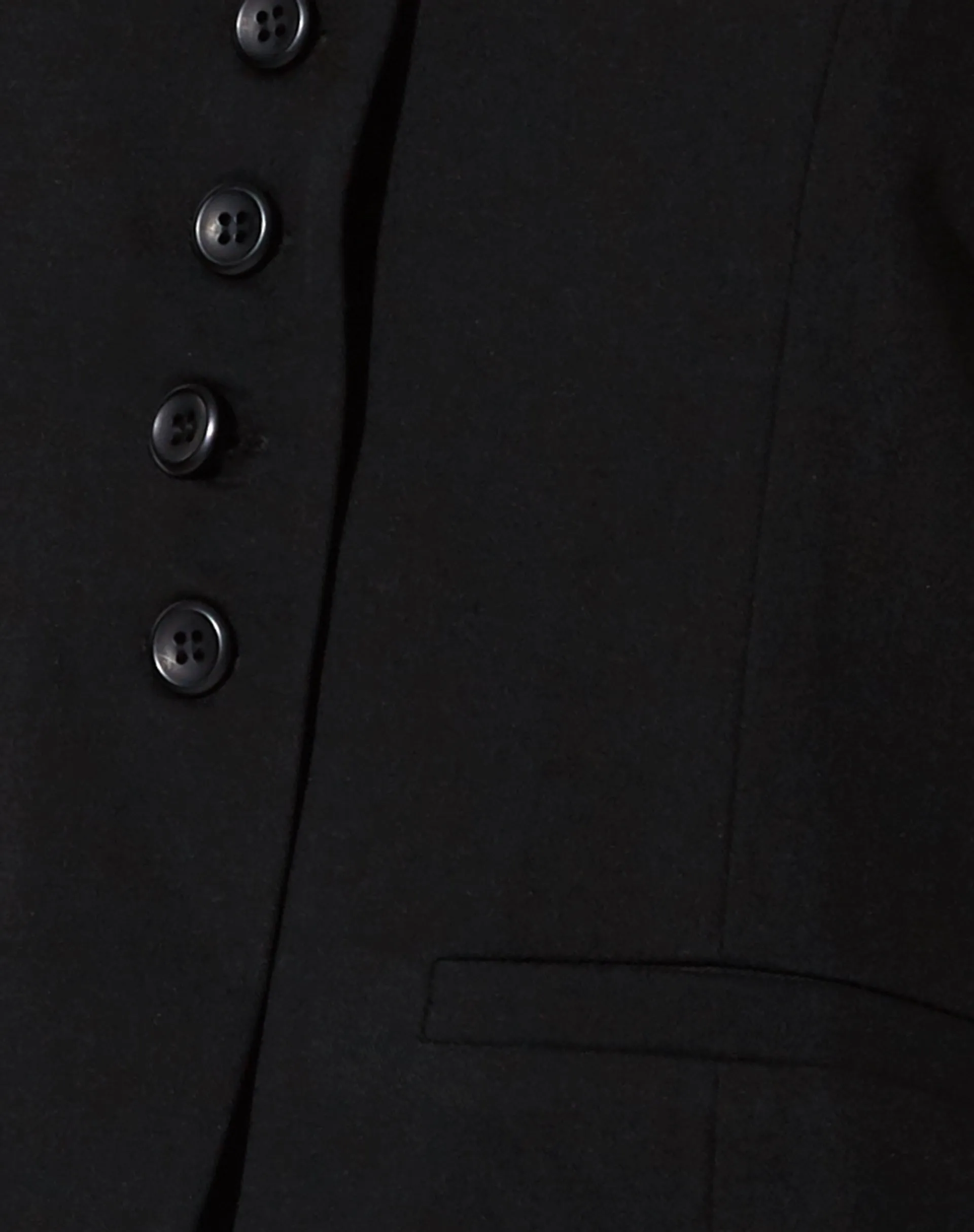 Gavan Vest in Tailoring Black