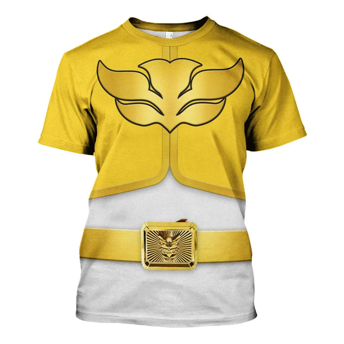 Gearhomie Megaforce Yellow Ranger Hoodies Sweatshirt T-shirt Hawaiian Sweatpants