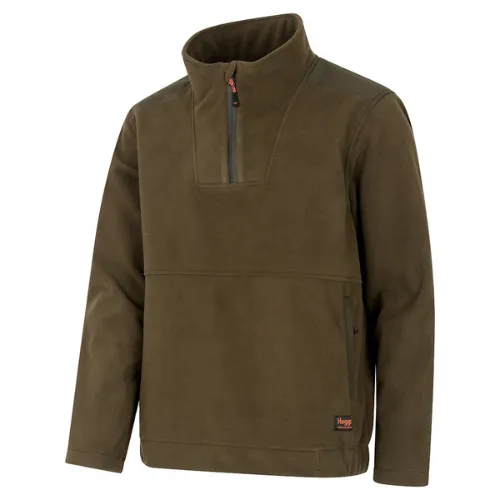 Hoggs Of Fife | Green King II 1/4 Zip Bonded Fleece