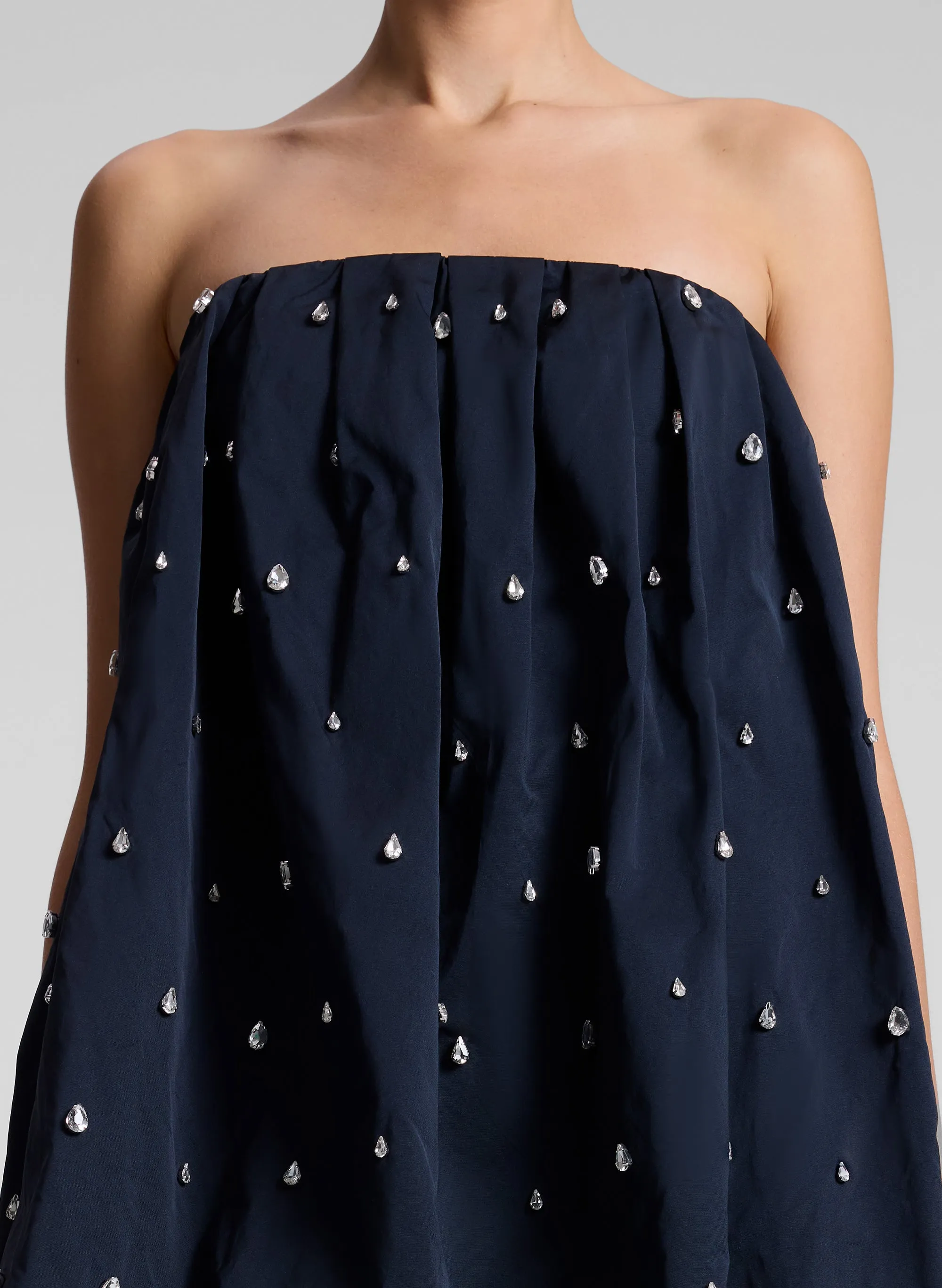 Holly Strapless Embellished Mini Dress