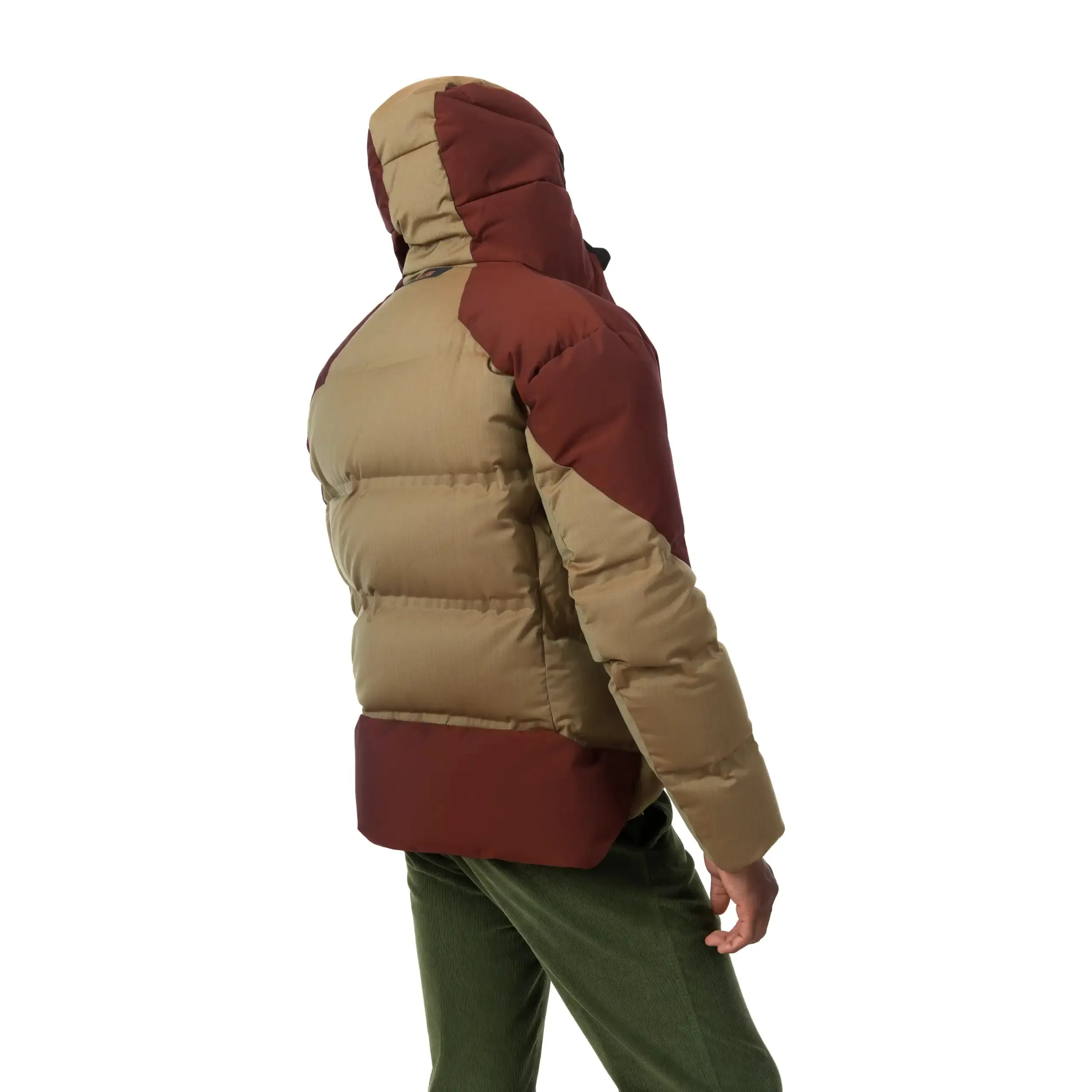 Insulated Wool and Bio Nylon Hooded Down Jacket