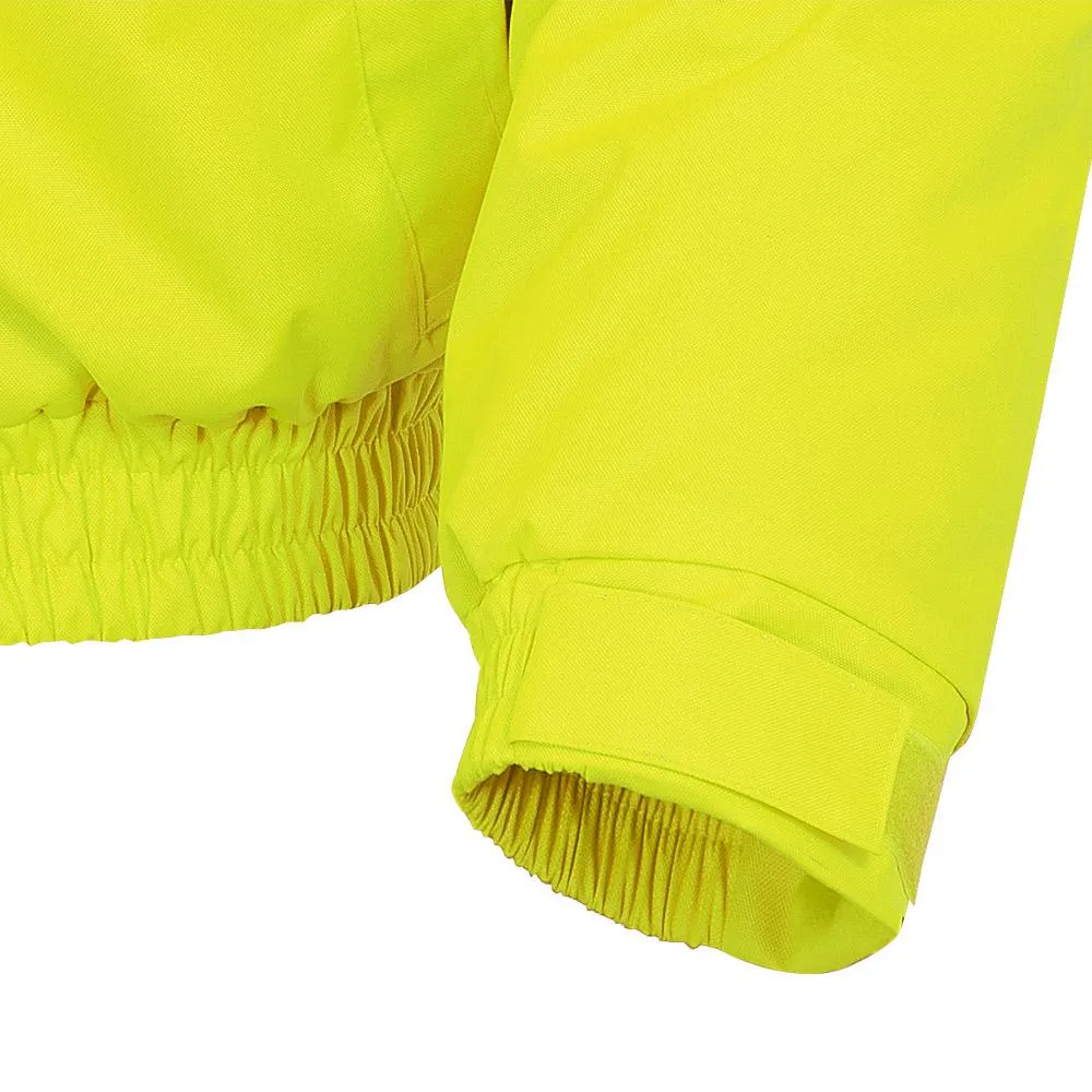 Jacket - Pioneer Hi-Viz 100% Waterproof Winter Quilted Safety Bomber Jacket, 5032 / 5033