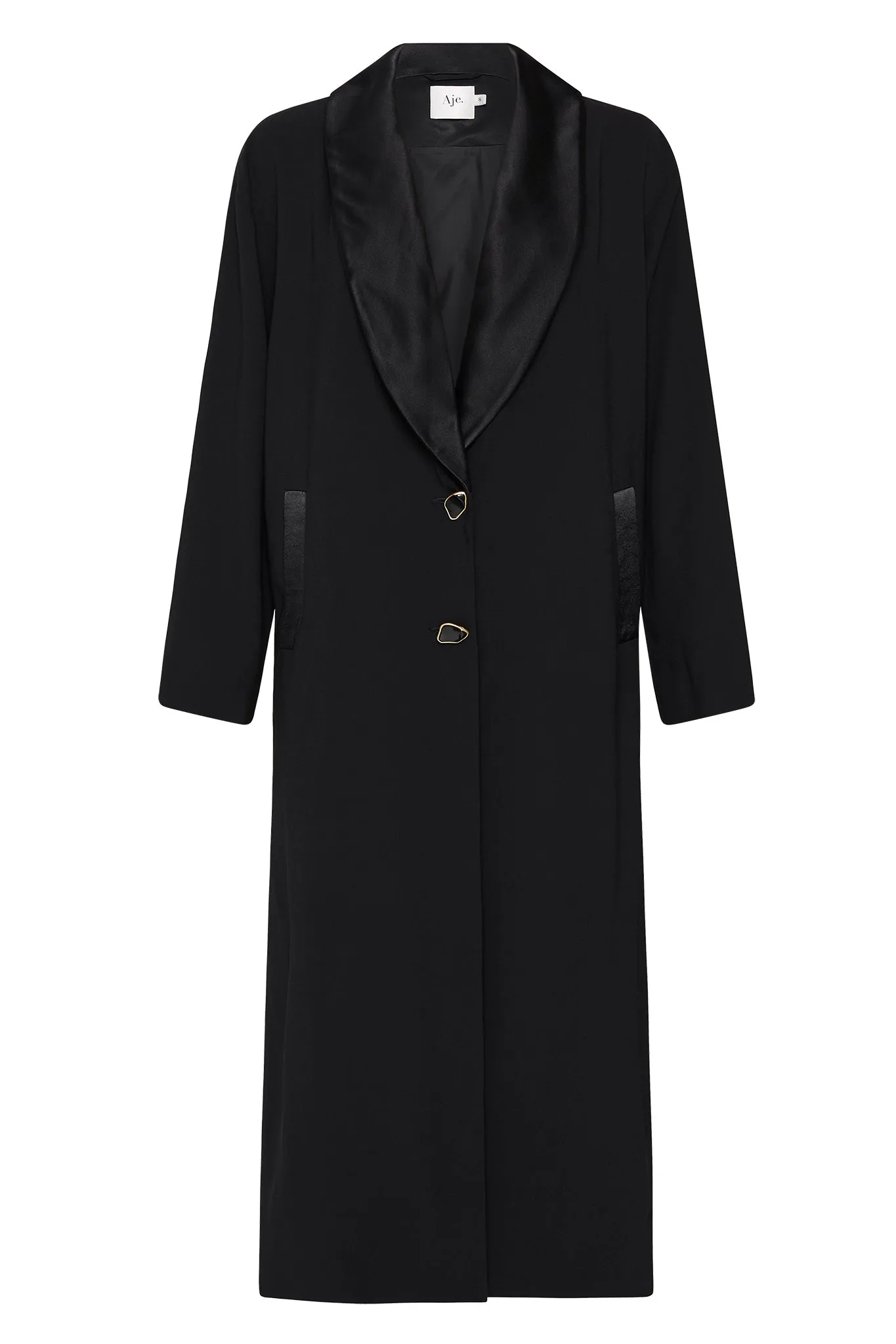 Kara Long Line Crepe Coat