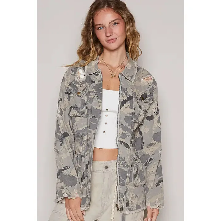 Krissy Vintage Camouflage Jacket