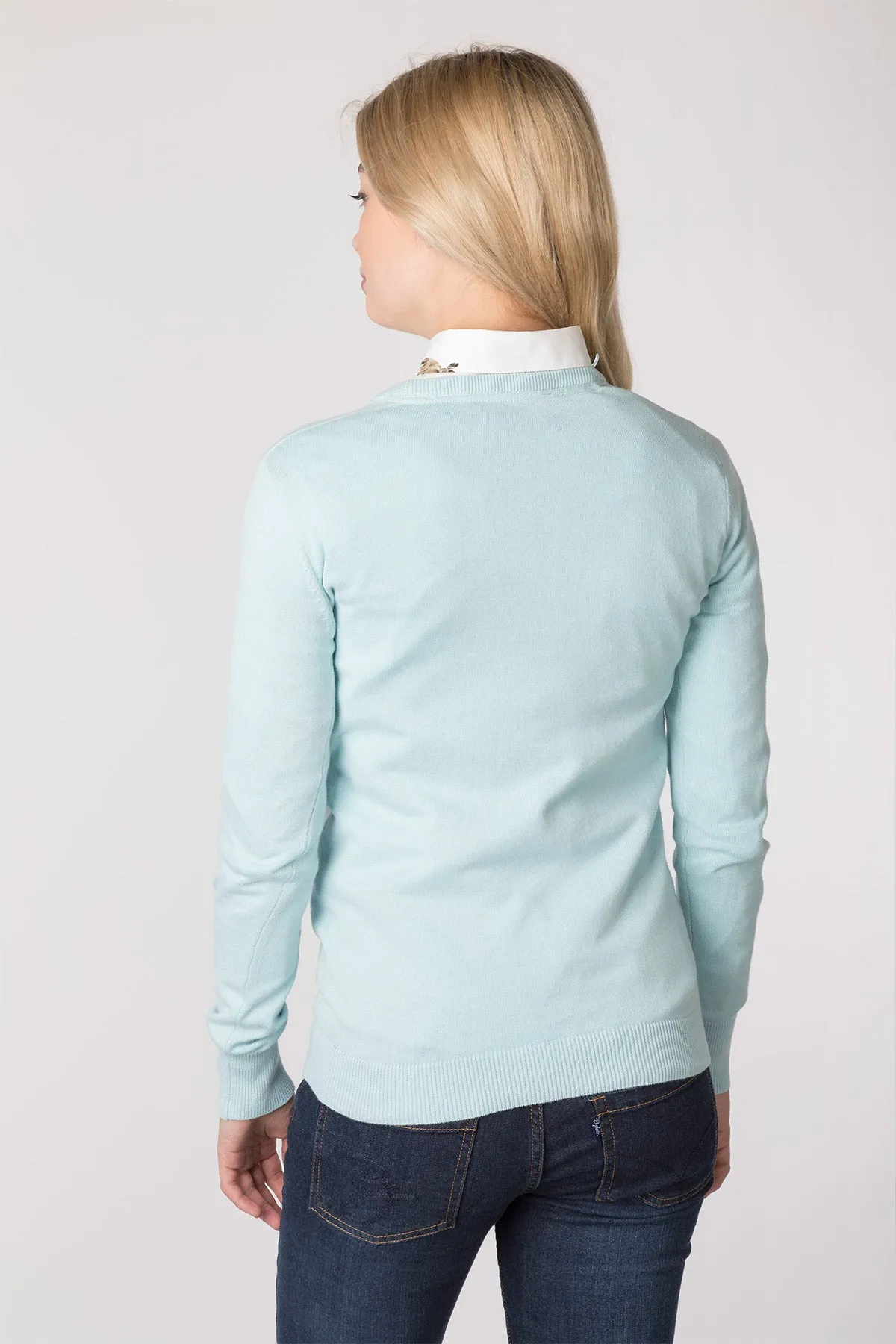 Ladies V Neck Jumper