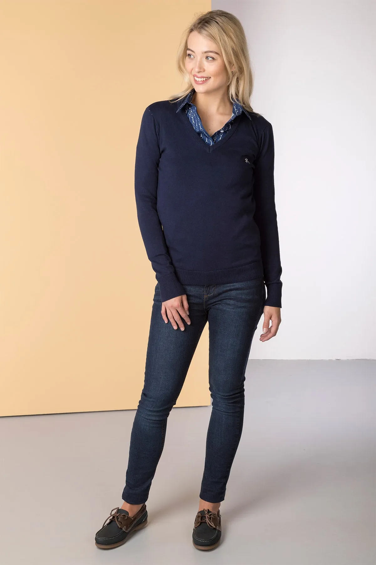 Ladies V Neck Jumper