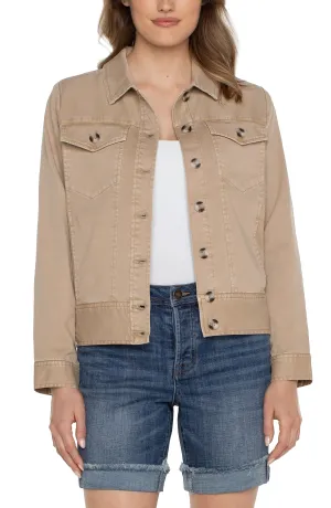 Liverpool Trucker Jacket w/ Elastic Back Waist (biscuit tan)