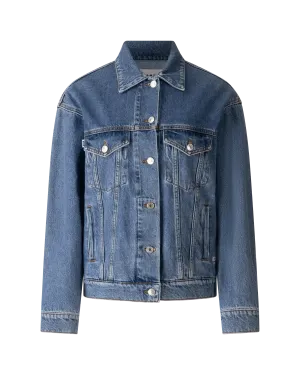 Logo Print Denim Jacket