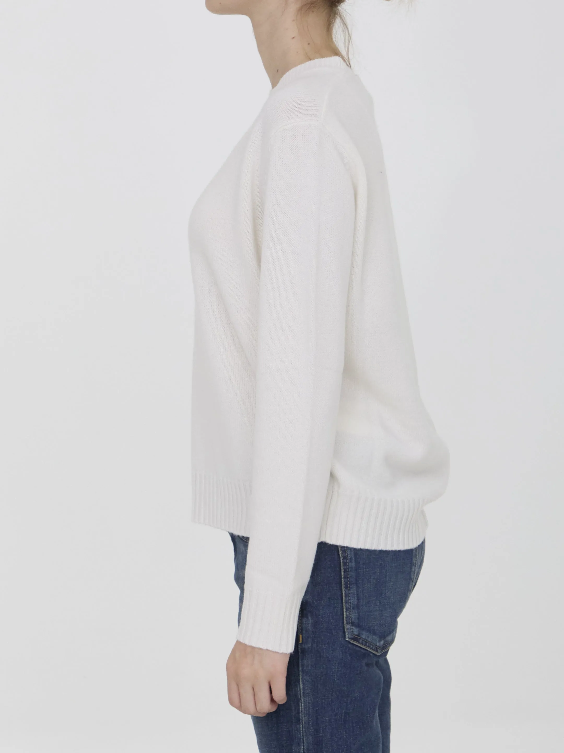 Max Mara Viglio Sweater in White