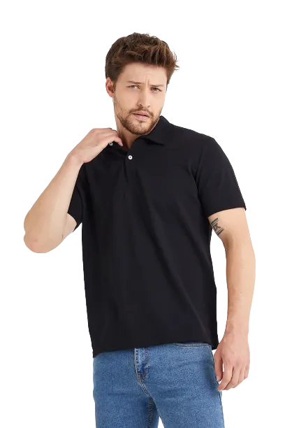 Men's Polo Moisture Wicking 2-button T-Shirts