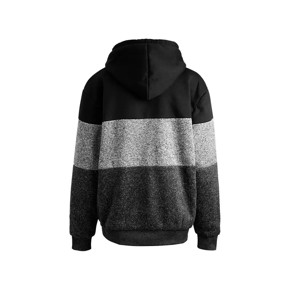 Men's Zipper Up Fleece Hoodie Sweatshirt