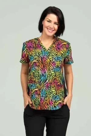 Meraki Sport Women's Print Scrub Top | Bold Moves