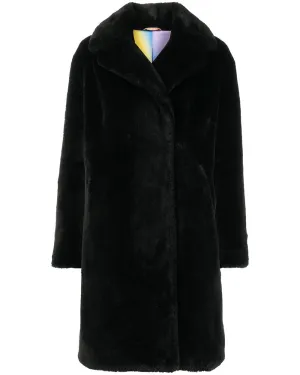 Noir Vegan Fur Imani Coat