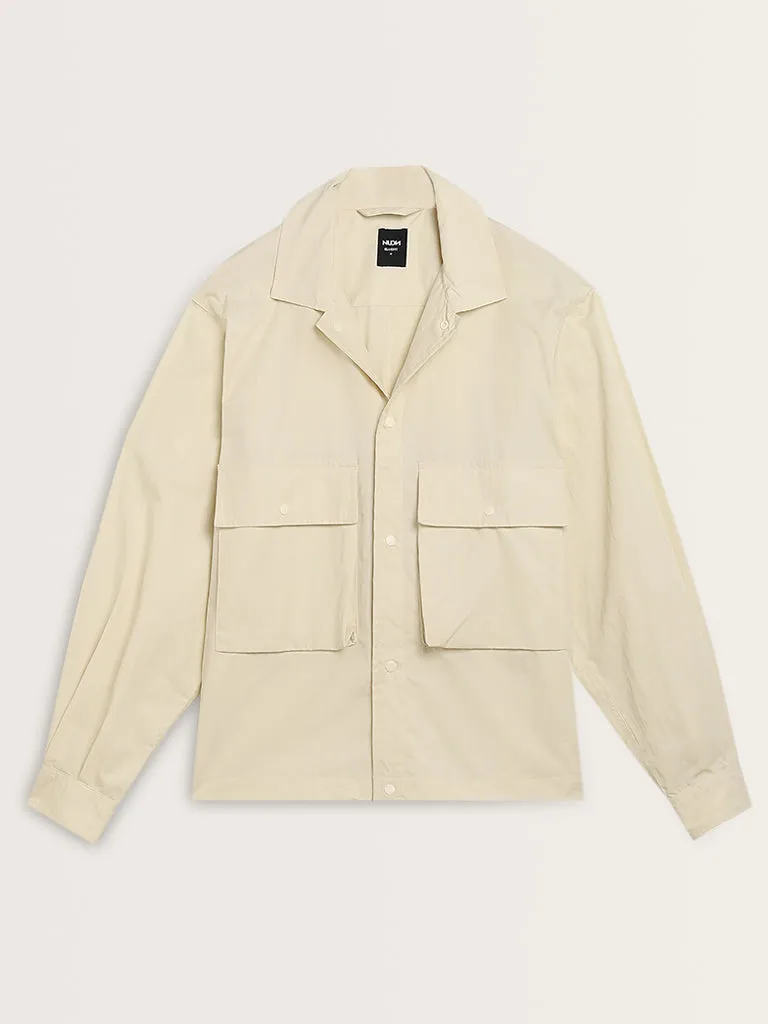 Nuon Off-White Relaxed-Fit Jacket