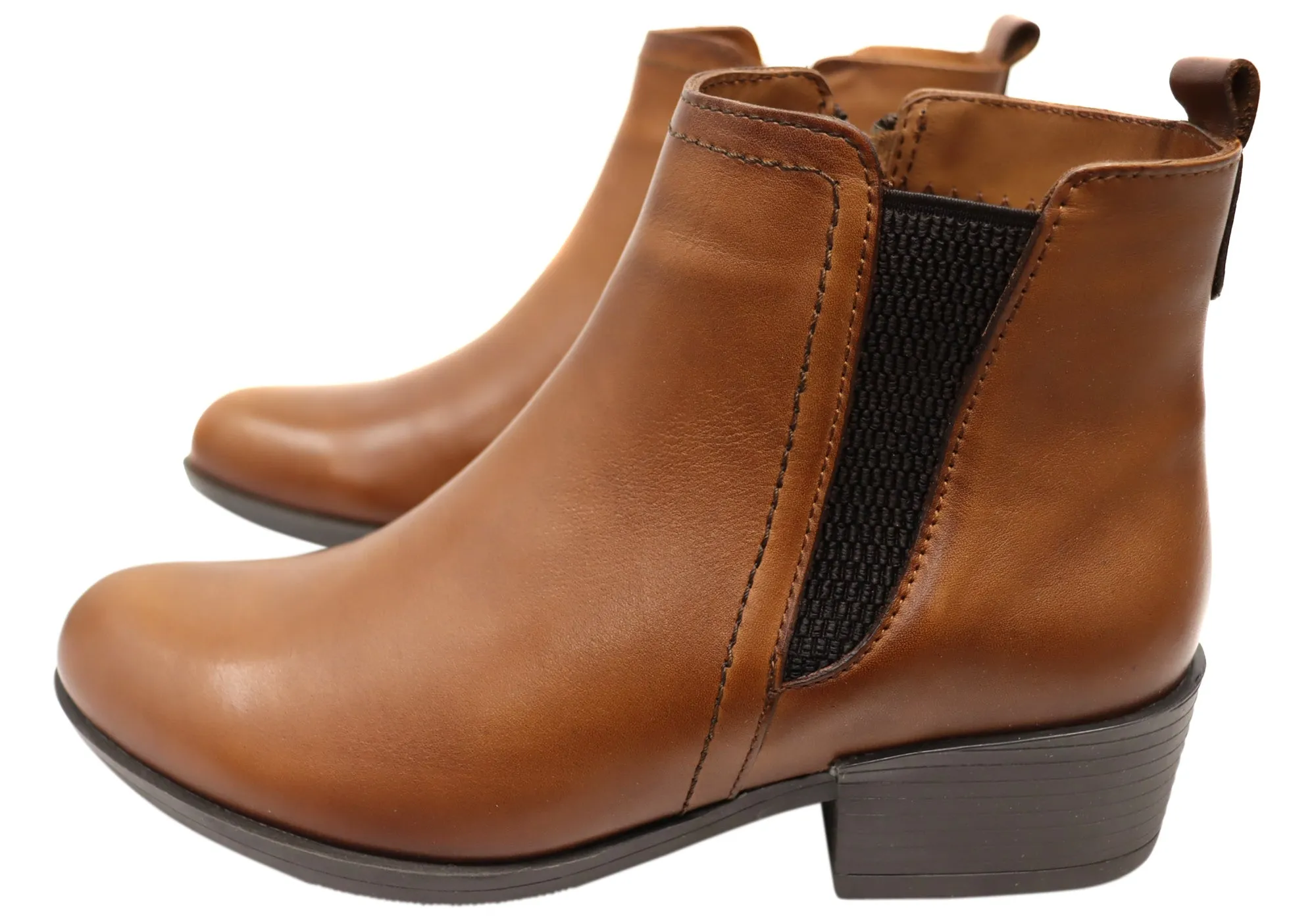 Orizonte Questa Womens European Comfortable Leather Ankle Boots