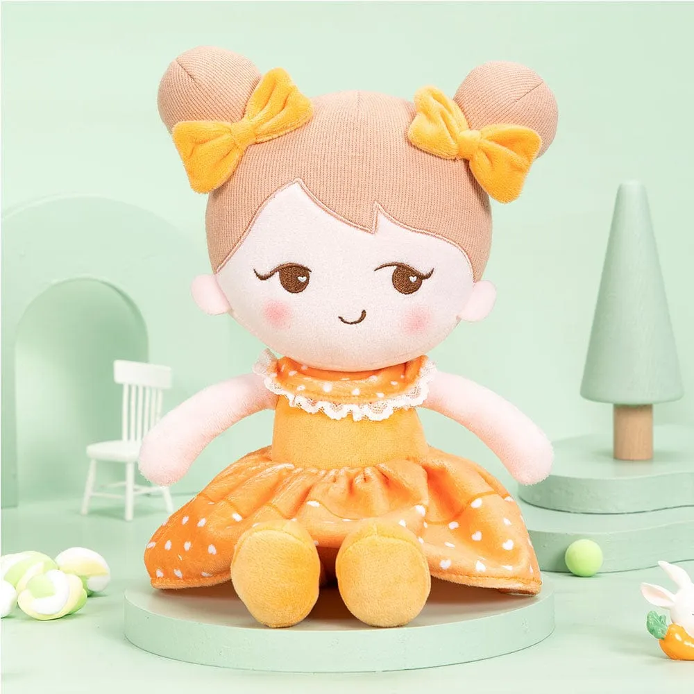 Personalized Playful Orange Doll