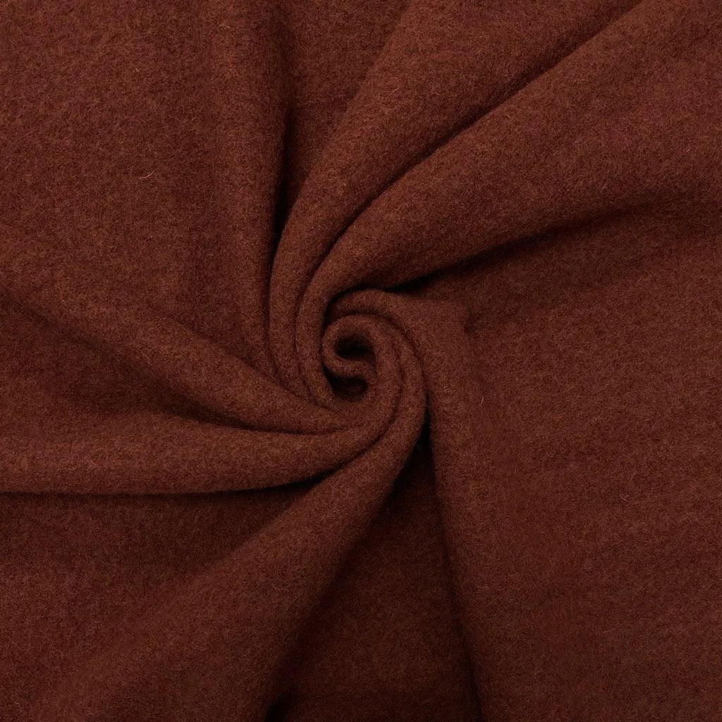 Plain 100% Boiled Wool Fabric - Full 15m Bolt