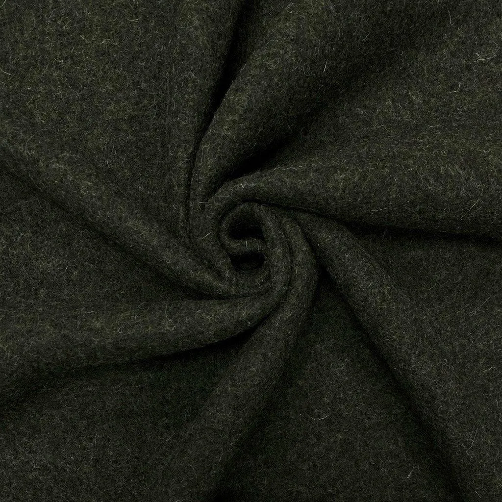 Plain 100% Boiled Wool Fabric