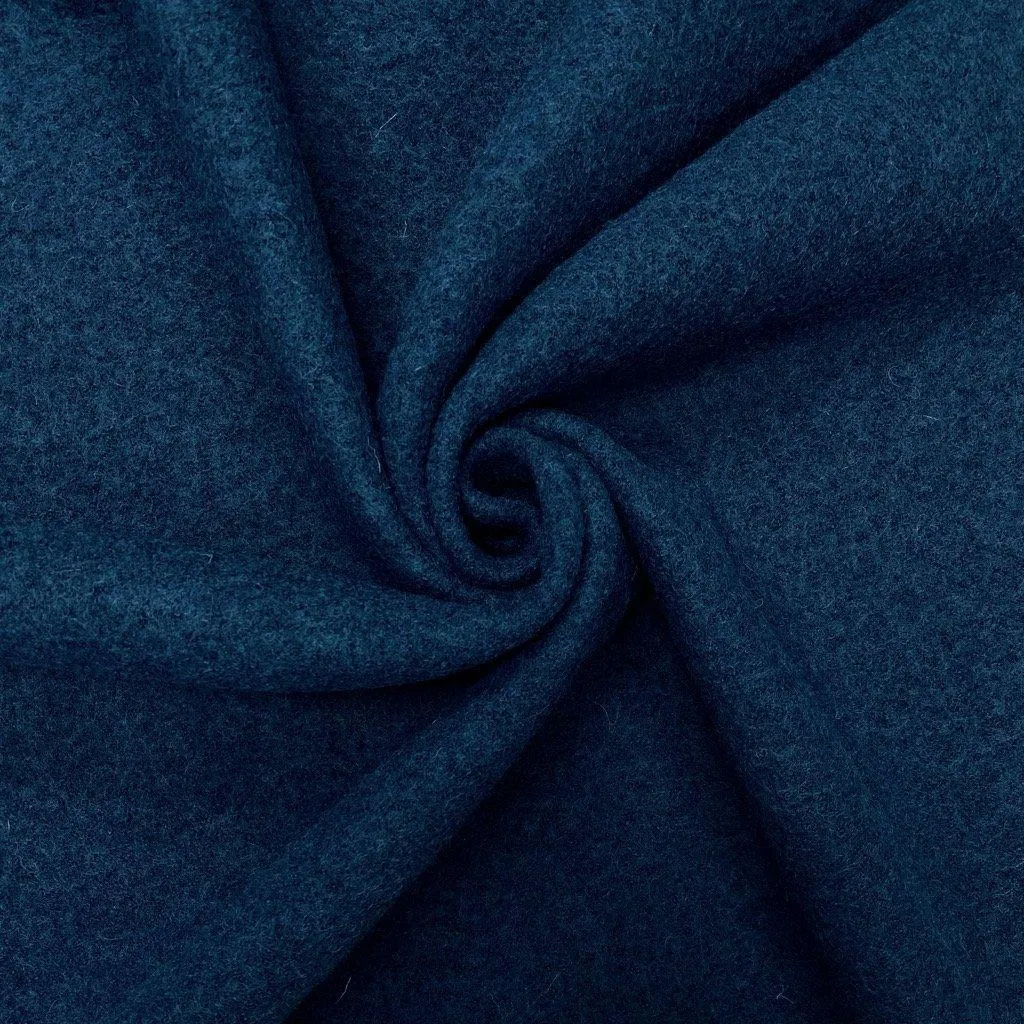 Plain 100% Boiled Wool Fabric