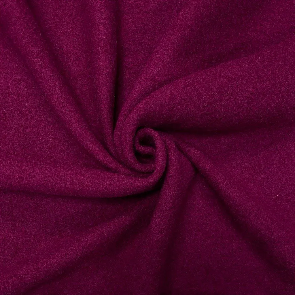 Plain 100% Boiled Wool Fabric