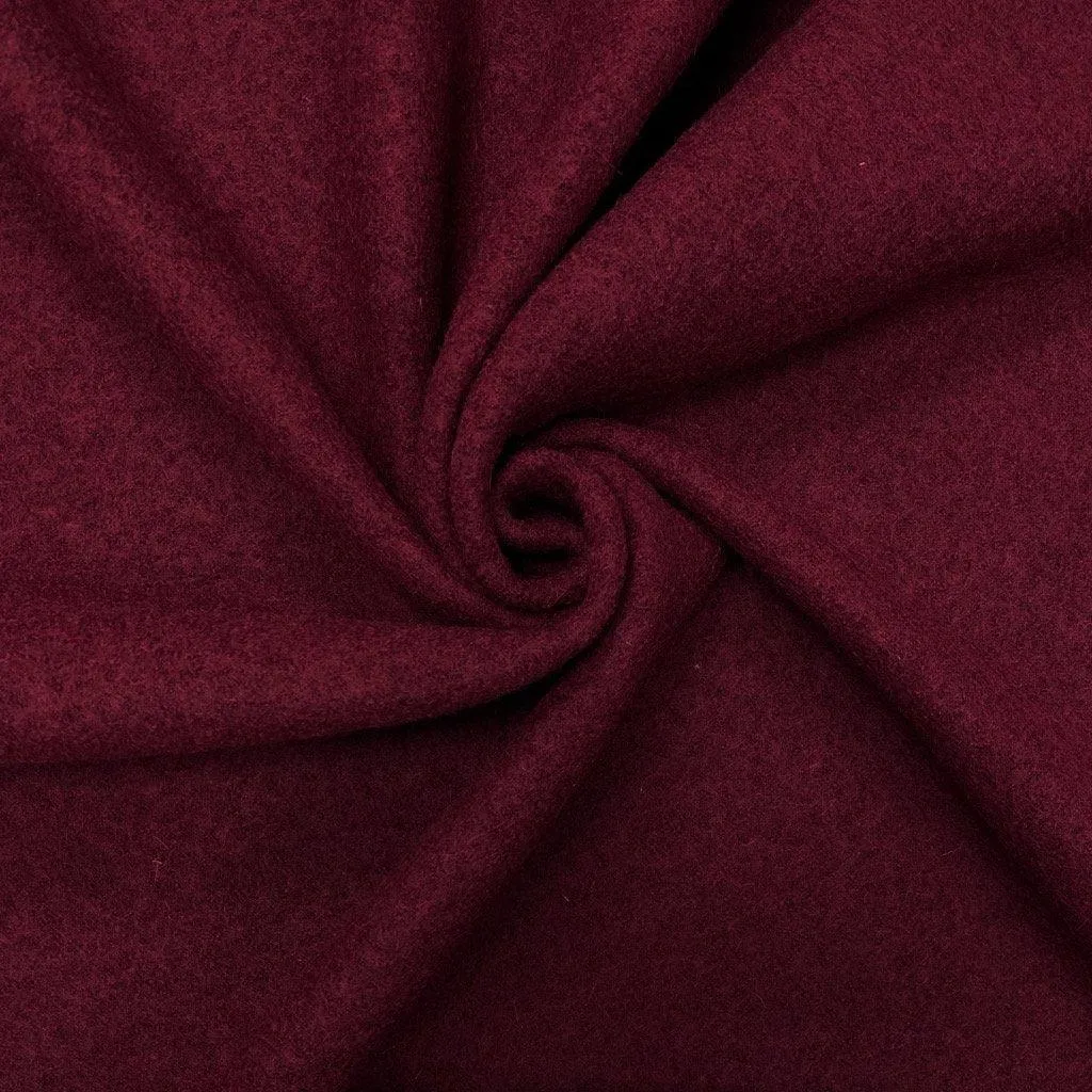 Plain 100% Boiled Wool Fabric