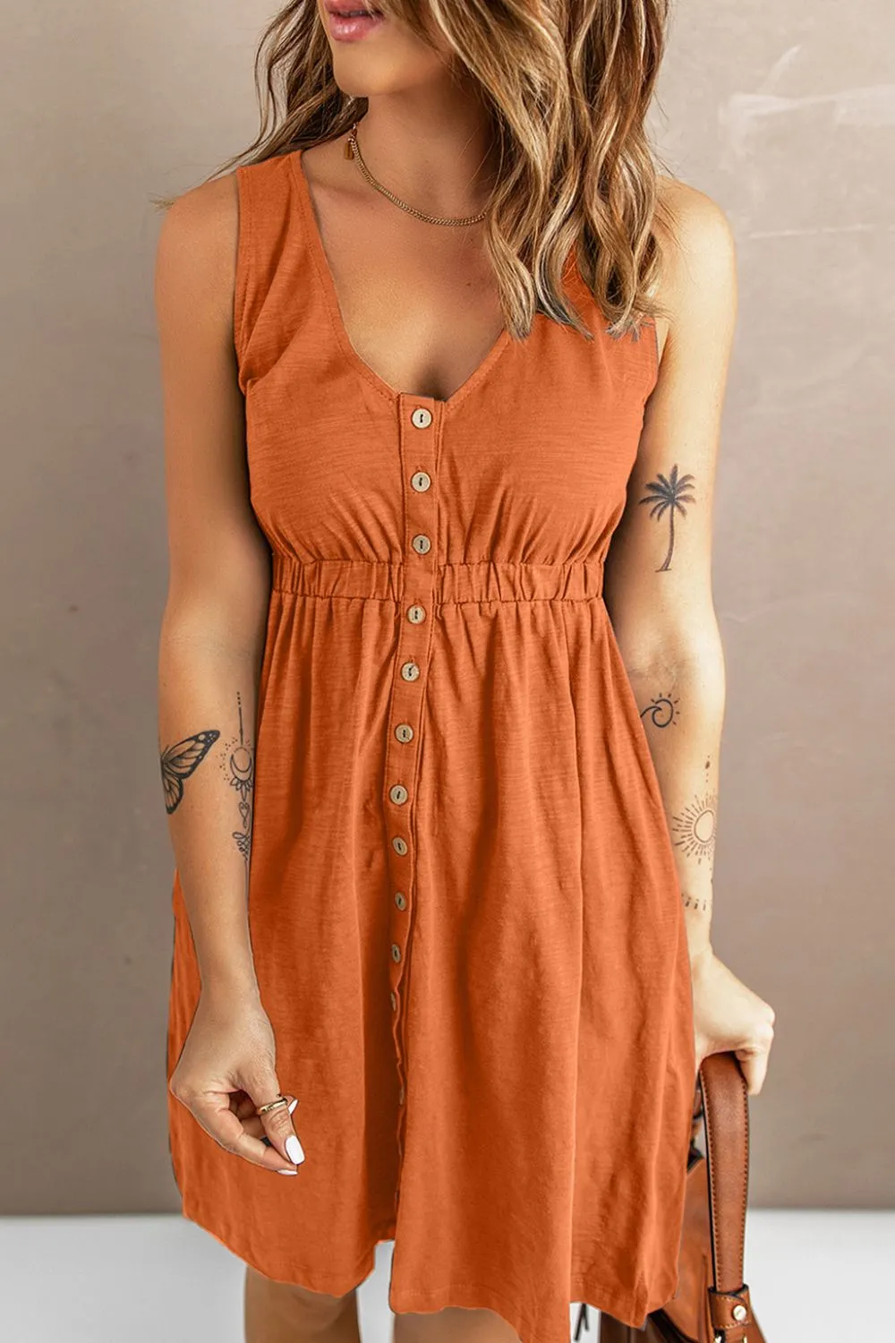 Playful Pursuit Button Down Dress