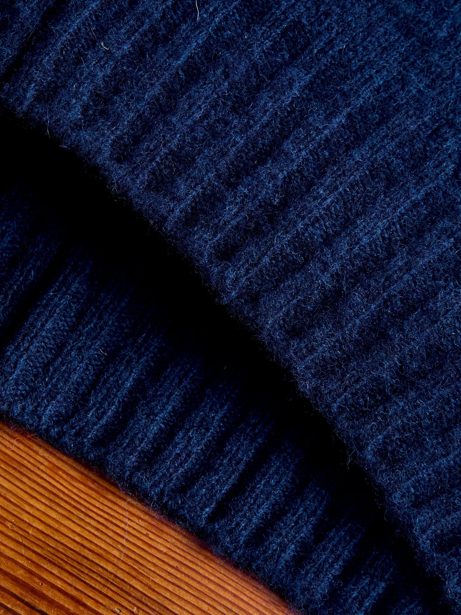 "Sylvester" Wool Turtleneck Sweater in Magic Blue