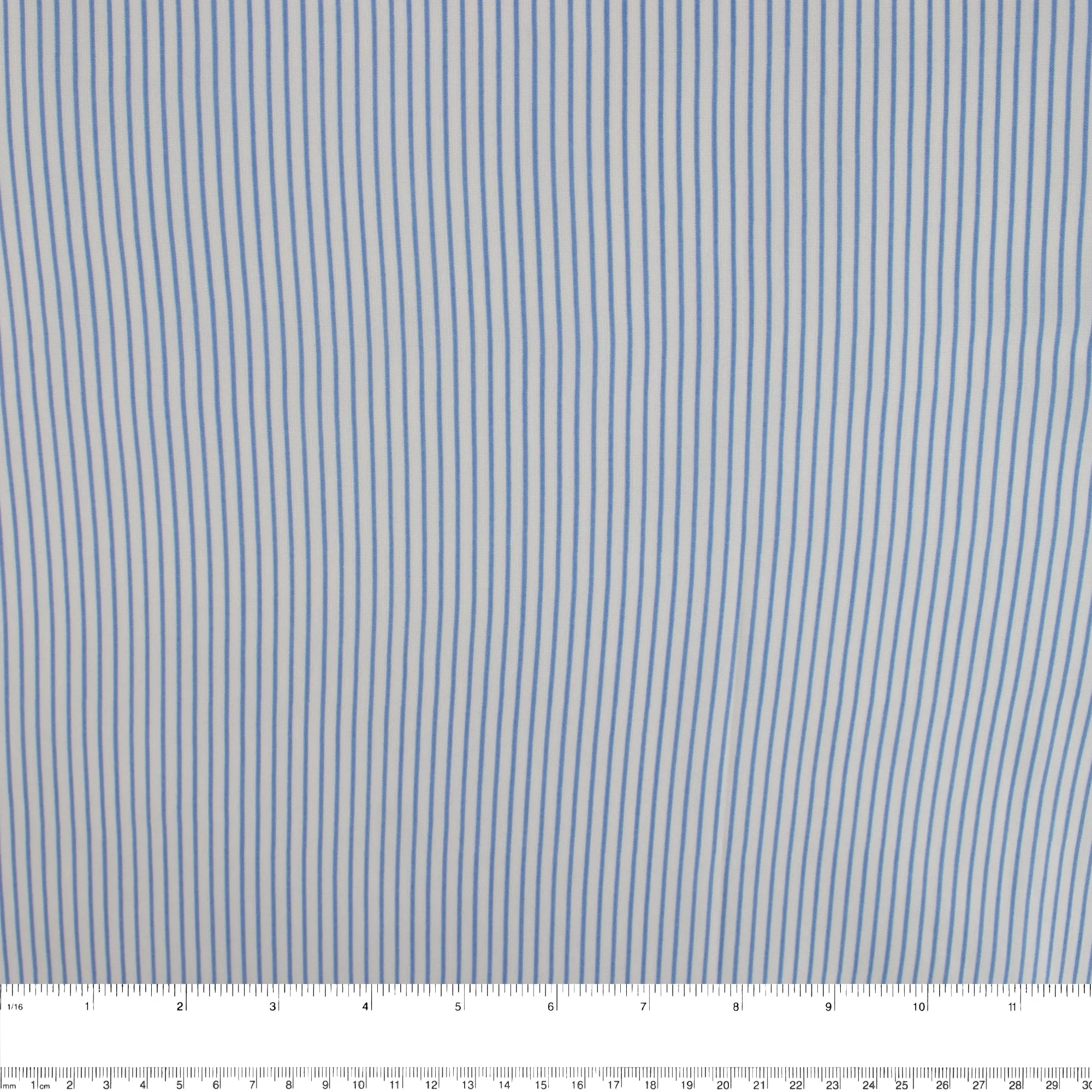 Rayon Poplin Stripe - Pin Stripe - Blue