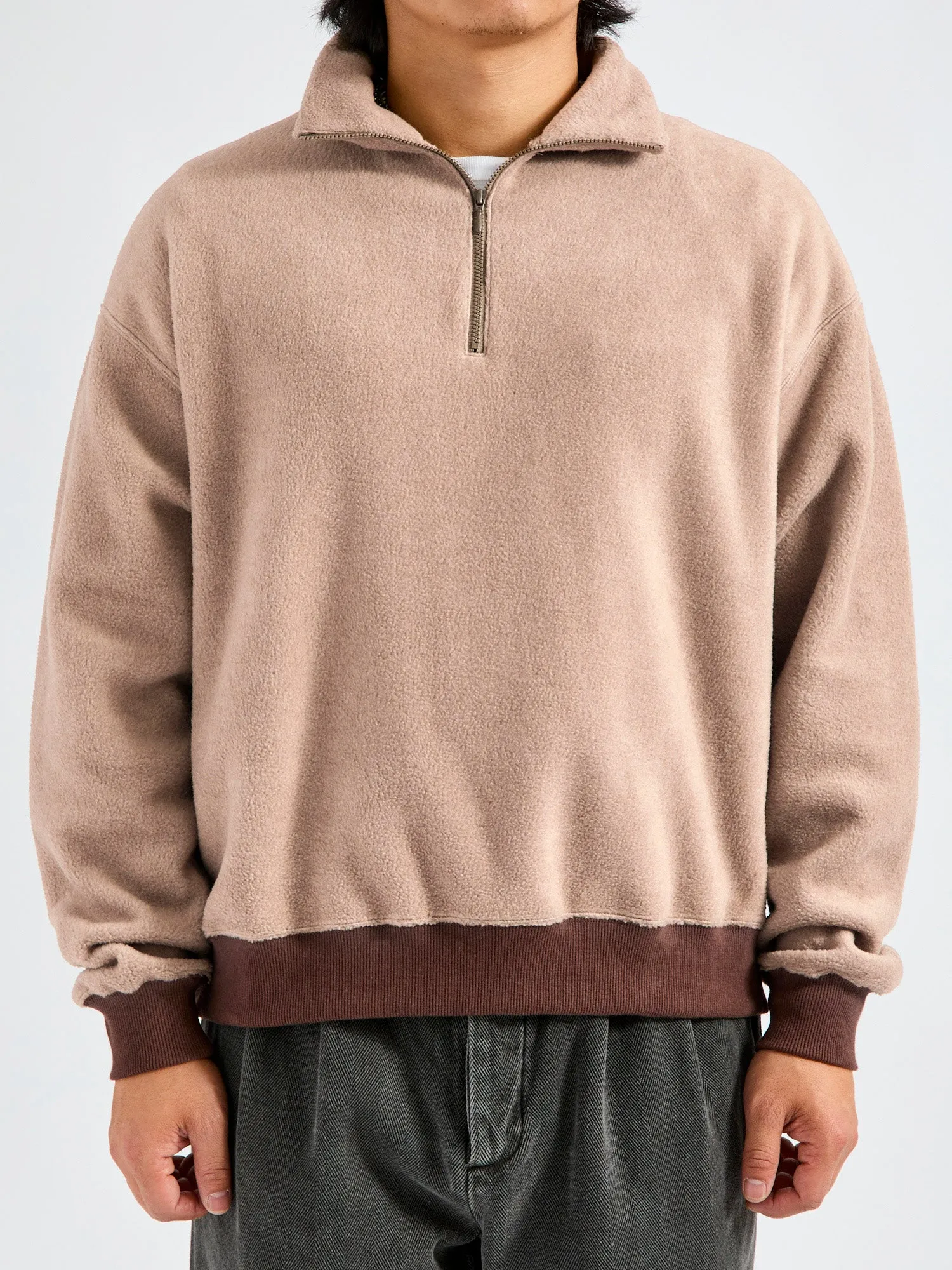 Recycled Polyester Pullover in Grage