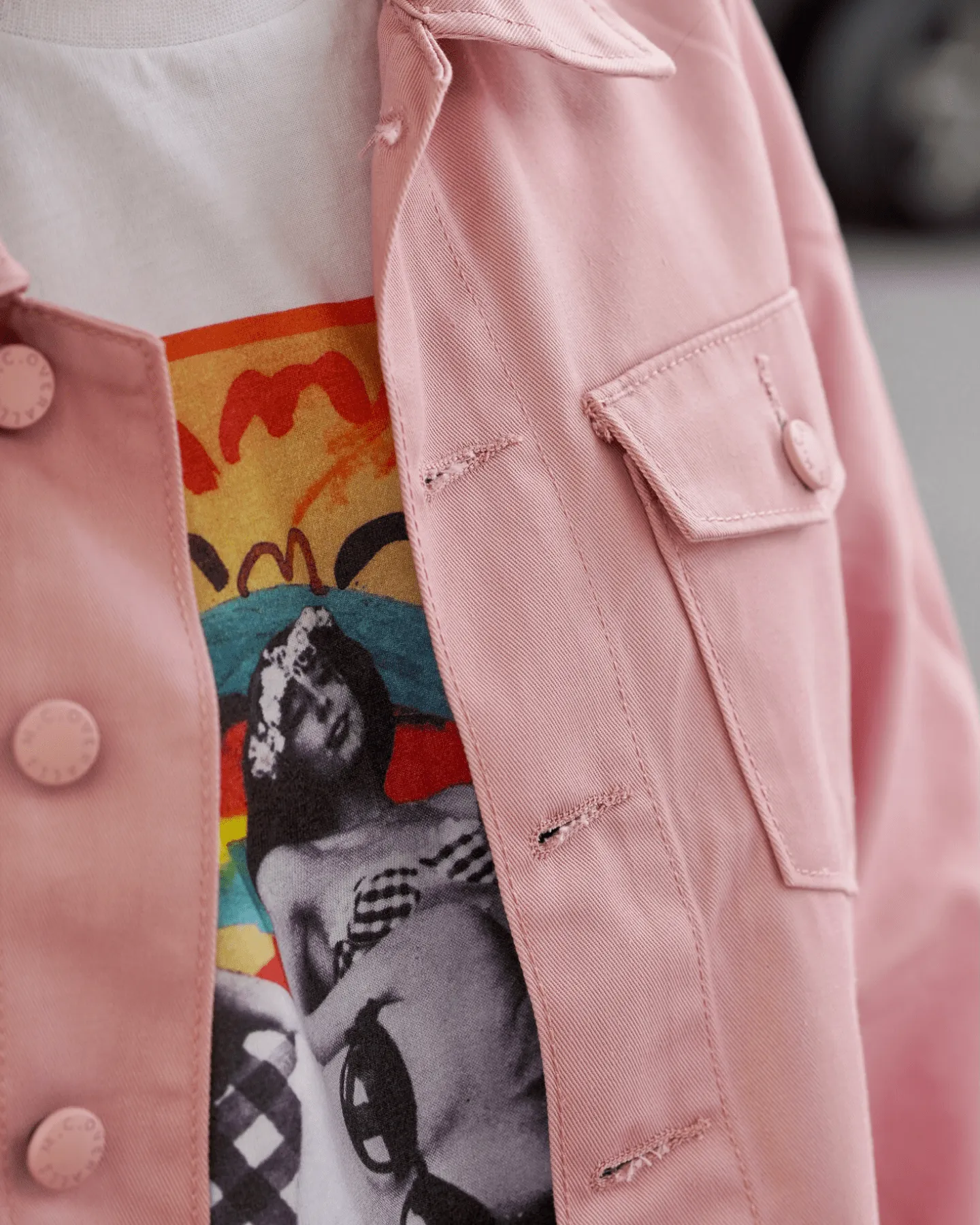 Relaxed Work Jacket Dusty Pink