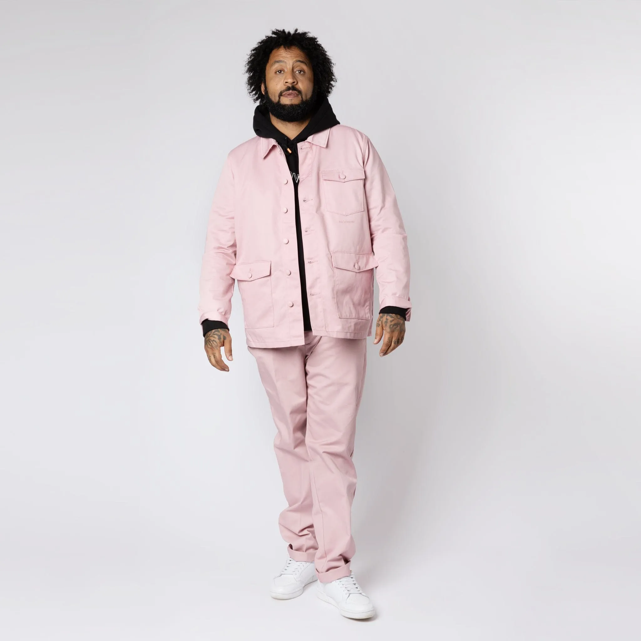 Relaxed Work Jacket Dusty Pink